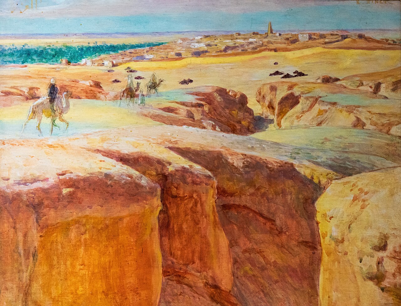 Carovana a El Grara vicino a Ghardaïa - Museo delle Belle Arti di Narbonne
